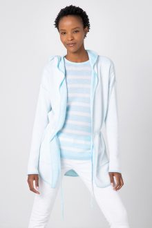 Reversible Drawstring Hoodie - Kinross Cashmere