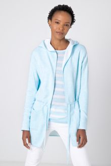 Reversible Drawstring Hoodie - Kinross Cashmere