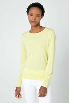 Keyhole Back Crew - Kinross Cashmere