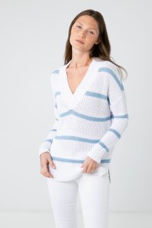 Easy Textured Vee - Kinross Cashmere