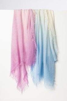 Multicolor Spray Print Scarf - Orchid