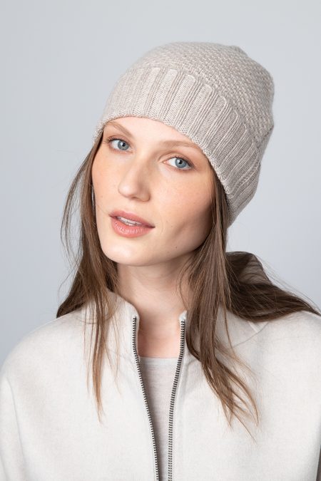 Textured Hat - Kinross Cashmere