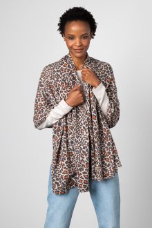 Leopard Wrap - Kinross Cashmere