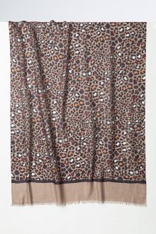 Leopard Print Scarf - Mushroom