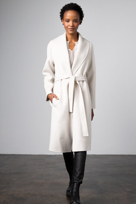 Shawl Collar Coat - Kinross Cashmere