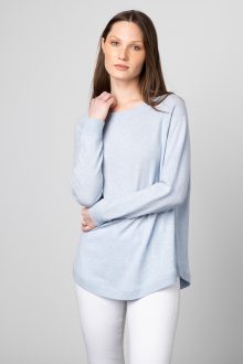 Round Hem Sweatshirt - Kinross Cashmere