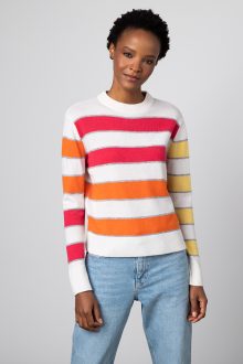 Bold Stripe Crew - Kinross Cashmere