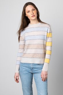 Bold Stripe Crew - Kinross Cashmere