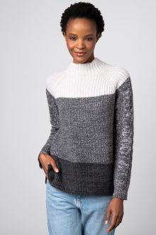 Plaited Cable & Rib Funnel - Kinross Cashmere