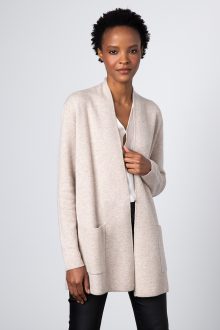 Reversible Double Knit Cardigan - Kinross Cashmere