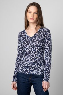 Leopard Vee - Kinross Cashmere