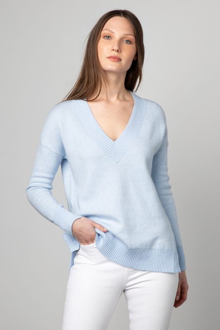 Hi-Low Reversible Vee - Kinross Cashmere