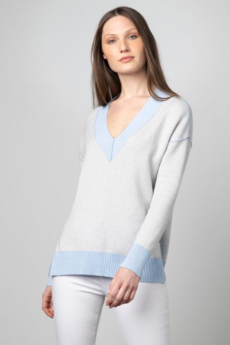 Hi-Low Reversible Vee - Kinross Cashmere