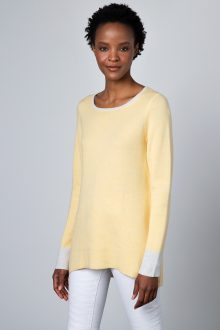 Hi-Low Reversible Boatneck - Kinross Cashmere