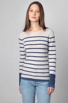 Thermal Stripe Crew - Kinross Cashmere