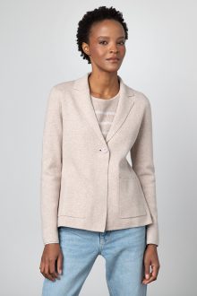 Dbl Knit Blazer - Kinross Cashmere