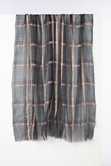 Plaid Lurex Shawl - Kinross Cashmere