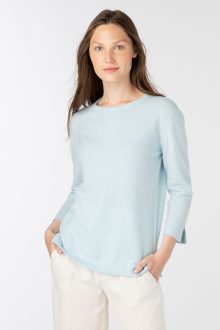 3 Qtr Sleeve Crew - Kinross Cashmere