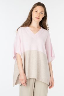 Colorblock Vee Popover - Kinross Cashmere