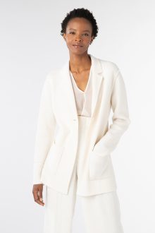 Notch Collar Cardigan - Kinross Cashmere