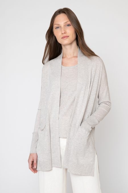 Long Drape Cardigan - Kinross Cashmere