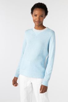 Pop Trim Sweatshirt - Kinross Cashmere