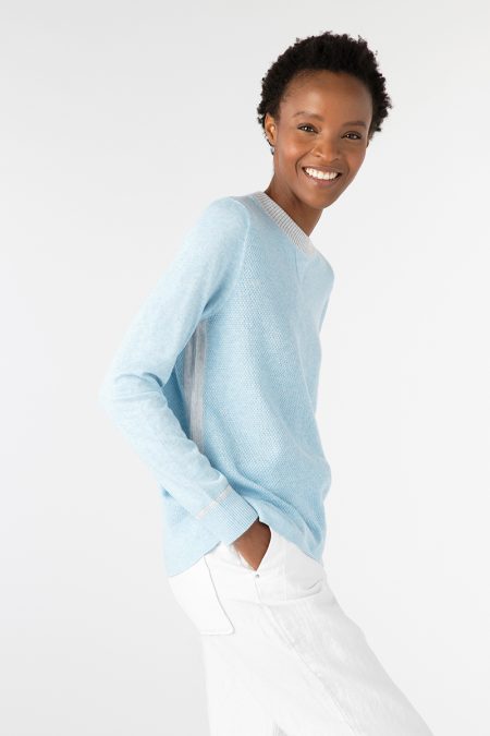 Pop Trim Sweatshirt - Kinross Cashmere