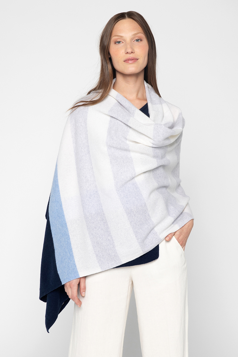 Colorblock Wrap - Kinross Cashmere