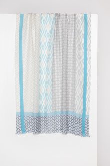 Island Geo Print Scarf - Kinross Cashmere