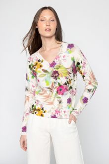 Floral Vee - Kinross Cashmere