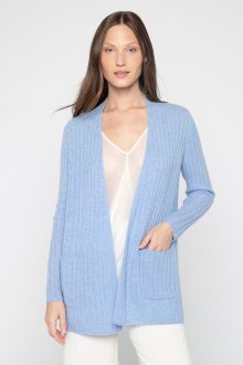 Easy Rib Cardigan - Kinross Cashmere