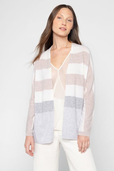 Colorblock Cardigan - Kinross Cashmere