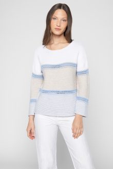 Wide Stripe Boatneck - Kinross Cashmere