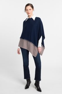 Twist Stitch Poncho - Kinross Cashmere