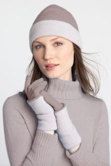 Colorblock Gloves - Kinross Cashmere