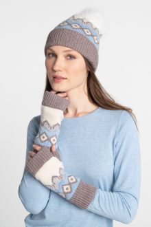 Alpine Fingerless Gloves - Kinross Cashmere