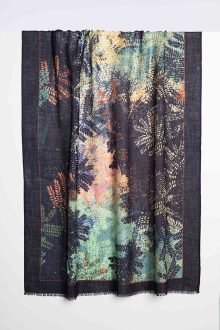 Falling Leaves Print Scarf - Kinross Cashmere