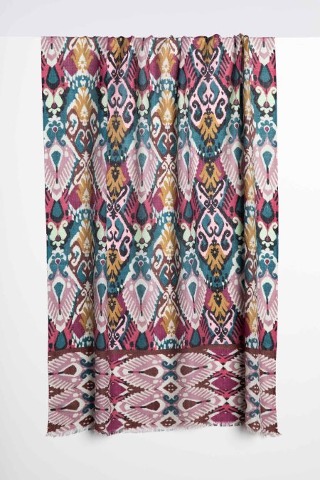 OCEANA IKAT PRINT SCARF – Rosebud