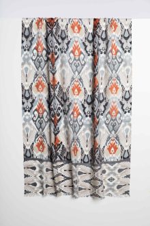 OCEANA IKAT PRINT SCARF – SILVER