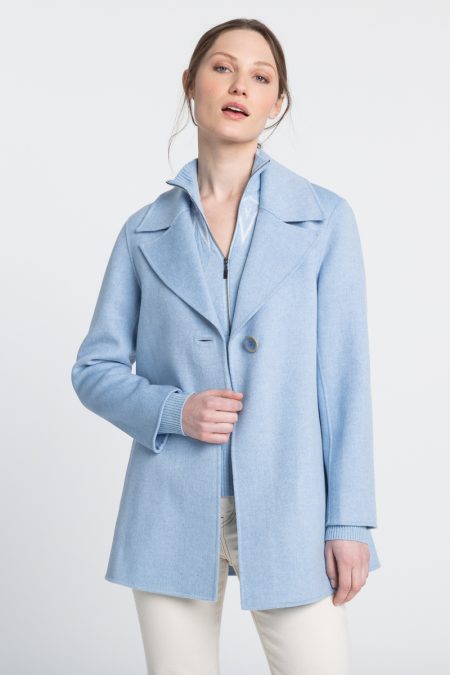 Swing Notch Collar Coat - Kinross Cashmere