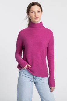 Textured Slouchy Funnel - Kinross Cashmere