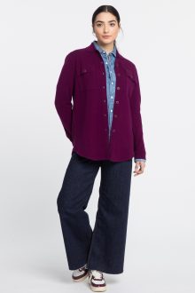 Doubleknit Shacket - Kinross Cashmere