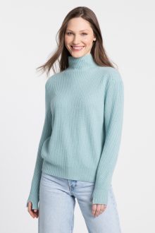 Fashioned Rib Funnel - Kinross Cashmere