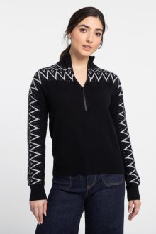 Alpine Qtr Zip Mock - Kinross Cashmere