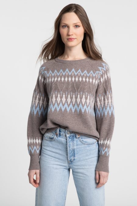 Slouchy Alpine Crew - Kinross Cashmere