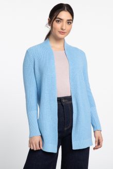 Rib Drape Cardigan - Kinross Cashmere