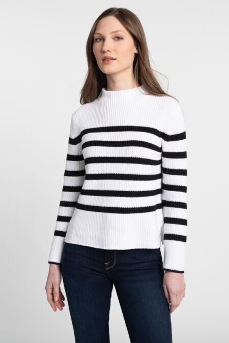 Striped Rib Funnel - Kinross Cashmere