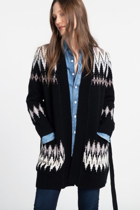 Alpine Belted Cardigan - Kinross Cashmere