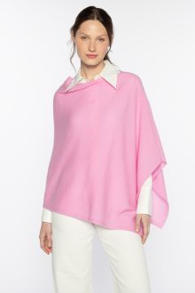 Rib Detail Poncho - Kinross Cashmere