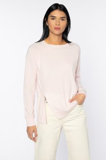 Coverstitch Zip Sweatshirt - Kinross Cashmere